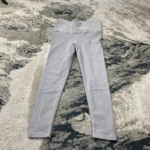 Avocado Cropped Leggings Womens 23 Gray Ribbed Mid Rise Athleisure Workout Yoga